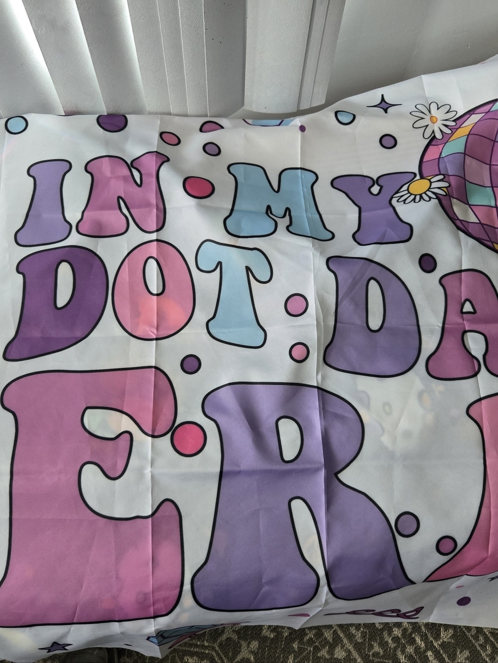 Colorful Retro Dot Day Print Banner